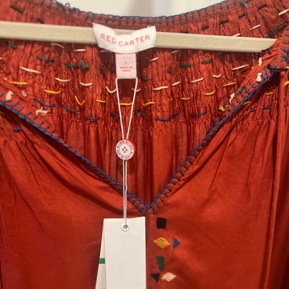 Red Carter Women's Red Boho Top - Picture 5 of 6